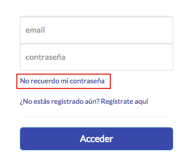no recuerdo mi contraseña eSportics